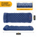 Надувний похідний килимок матрац LEOBRO Air Mat 190 x 60 см Blue (LB-1096)