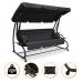 Велика гойдалка з подушками LEOBRO Luxury Plus Black (LB-1049)