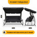 Велика гойдалка з подушками LEOBRO Luxury Plus Black (LB-1049)