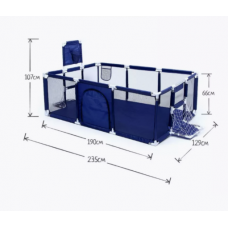 Дитячий манеж LEOBRO Multisport 120 x 180 см Синій (LB-1138)