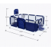Дитячий манеж LEOBRO Multisport 120 x 180 см Синій (LB-1138)