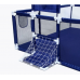 Дитячий манеж LEOBRO Multisport 120 x 180 см Синій (LB-1138)