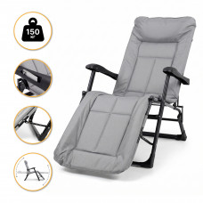 УЦІНКА! Розкладне крісло ліжко з вбудованим матрацом LEOBRO Grey (LB-FCB-G3-GRY)