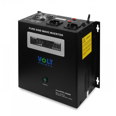 Гібридний ДБЖ/інвертор Volt Polska SINUS PRO 2500 W 24/230V 1800/2500W (3SP250024W)