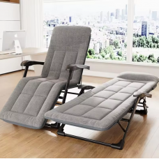 Розкладне крісло ліжко з вбудованим матрацом LEOBRO Grey (LB-FCB-G3-GRY)