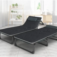 Розкладне ліжко (розкладачка) з Mesh-матрацом і подушкою LEOBRO Striped (LB-FB-A2-STR)