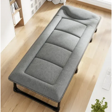 Розкладне ліжко (розкладачка) з вбудованим матрацом LEOBRO Grey (LB-FB-S1-GRY)