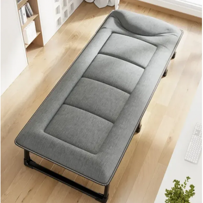 Розкладне ліжко (розкладачка) з вбудованим матрацом LEOBRO Grey (LB-FB-S1-GRY)