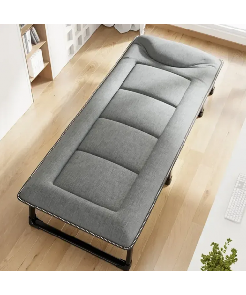 Розкладне ліжко (розкладачка) з вбудованим матрацом LEOBRO Grey (LB-FB-S1-GRY)