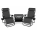 Комплект для відпочинку LEOBRO S, два шезлонги та стіл (LB-ZGC-F1-DGR-FT-A1)