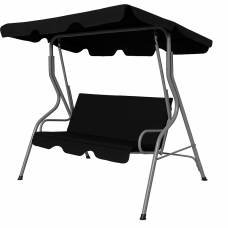 Гойдалка з подушками на 3 особи LEOBRO Relax Black