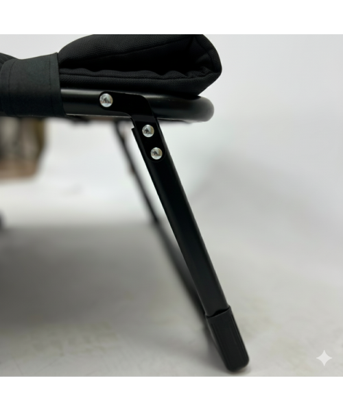 Розкладне ліжко (розкладачка) з оксамитовим матрацом і подушкою LEOBRO (LB-FB-B3-PAT)