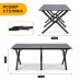 Розкладний туристичний стіл LEOBRO Camp Black XL (LB-1070)
