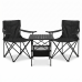 Комплект туристичний - стіл LEOBRO 52x52x50 см та 2 крісла Lite Black