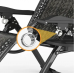 Комплект из 2 шезлонгов Zero Gravity LEOBRO Серое плетеное Ротанг (ZGC-S10Х2)