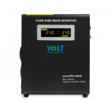 Гібридний ДБЖ/інвертор Volt Polska SINUS PRO 500 W 12/230V 300/500W (3SP095012W)