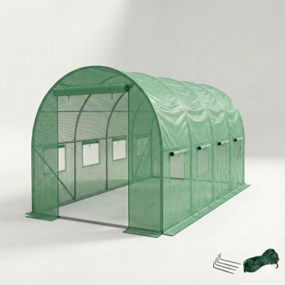 Садова теплиця парник LEOBRO Garden 9м2 Green 4,5х2 м (LB-G102-GRN)