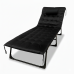 Розкладне ліжко (розкладачка) з оксамитовим матрацом і подушкою LEOBRO Black (LB-FB-A3-BLK)