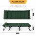 Розкладне ліжко (розкладачка) з вбудованим матрацом LEOBRO Khaki (LB-FB-S1-KHA)