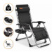 Посилений шезлонг до 150 кг LEOBRO Zero Gravity Premium Brown Rattan (LB-1119)