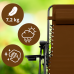 Розкладне крісло шезлонг LEOBRO Zero Gravity Brown (LB-ZGC-F1-BRN)