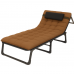 Розкладне ліжко (розкладачка) з матрацом і подушкою LEOBRO Brown (LB-FB-A1-BRN)