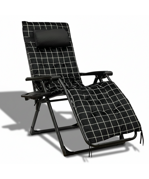 Розкладне крісло шезлонг LEOBRO Zero Gravity Premium Plus Velvet (LB-ZGC-K3-PAT)
