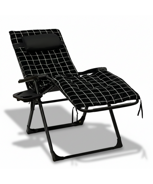 Розкладне крісло шезлонг LEOBRO Zero Gravity Premium Plus Velvet (LB-ZGC-K3-PAT)