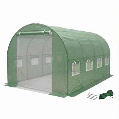 Садова теплиця парник LEOBRO Garden 10м2 Green Mosquito Door (LB-G109-GRN)