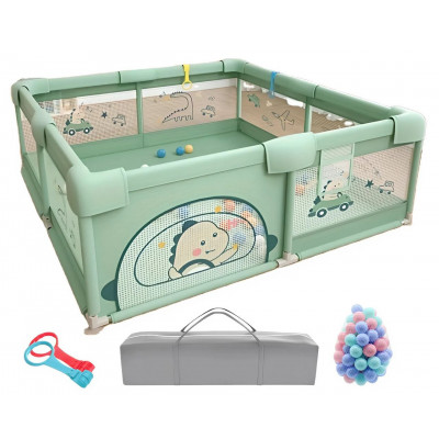 Дитячий манеж LEOBRO "Пригоди динозавра" 150 x 180 см (LB-1004)