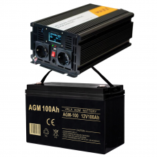 Комплект аварійного живлення 4SUN MAXX SINUS 3000W + Акумулятор VOLT AGM 100Ah (Зарядка 20А)