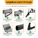 Розкладне крісло ліжко з подушкою LEOBRO Black (LB-1141)