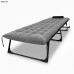 Розкладне ліжко (розкладачка) з оксамитовим матрацом і подушкою LEOBRO Grey (LB-FB-A3-GRY)