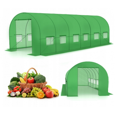 Садова теплиця парник LEOBRO Garden 18м2 Green (LB-G105-GRN)