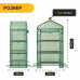 Стелаж-теплиця LEOBRO 125х69х49 см на 3 полиці Green (LB-G116)