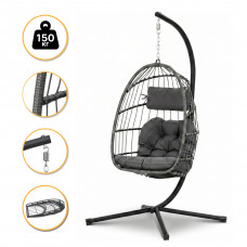 Підвісне крісло-кокон LEOBRO Dark Grey (LB-1058)