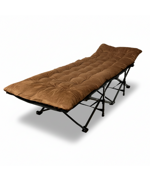 Розкладачка для туризму LEOBRO з товстим оксамитовим матрацом (LB-CC-L2-BRN) Розкладачка для туризму LEOBRO з товстим оксамитовим матрацом (LB-CC-L2-BRN)