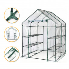 Стелаж-теплиця LEOBRO 143x143x195 см на 8 полиць (LB-G123)