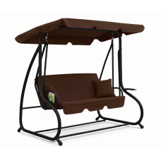 Велика гойдалка з подушками LEOBRO Luxury Brown (LB-1044)