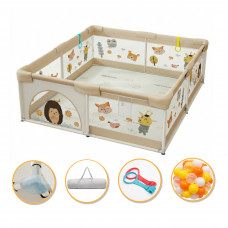 Дитячий манеж LEOBRO Лісовий Їжачок 120 x 120 см (LB-1121)
