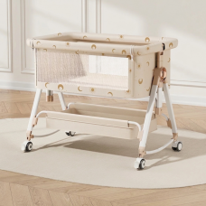 Дитяче ліжечко-трансформер LEOBRO Smart Crib Pro 5в1 Бежеве (LB-1135)