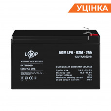 Розпродаж (16152) Тяговий свинцево-кислотний AGM акумулятор LP 6-DZM-7 Ah (07-2023)