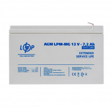 Розпродаж Акумулятор мультигелевий LPM-MG 12V - 7.2 Ah