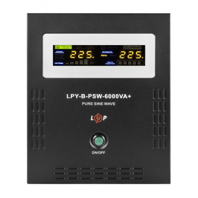ДБЖ з правильною синусоїдою 48V LPY-B-PSW-6000VA+(4200Вт)10A/20A
