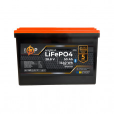 Акумулятор LP LiFePO4 28,8V (9S) - 50 Ah (1440Wh) (BMS 80A/50А) пластик Smart BT