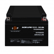Акумулятор AGM LPM 12V - 26 Ah