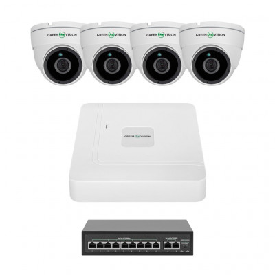 Комплект відеоспостереження на 4 камери GV-IP-K-W98/4 4MP