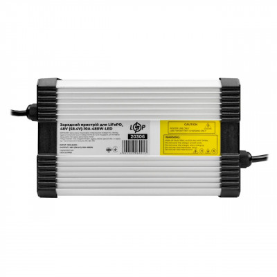 Зарядний пристрій для акумуляторів LiFePO4 48V (58.4V)-10A-480W-LED