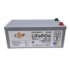 Акумулятор LP LiFePO4 25,6V - 230 Ah (5888Wh) (BMS 200A/100А) метал Smart BT