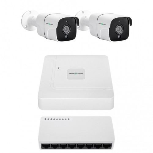Комплект відеоспостереження на 2 камери GV-IP-K-W97/2 4MP